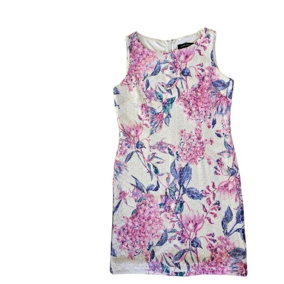 Ivanka Trump Dresses & Skirts - Ivanka Trump Dress Womens 4 Sleeveless Summer Lace Sheath Knit Midi Polyester